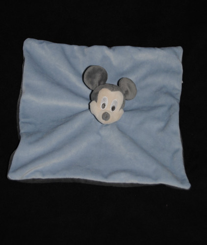 Doudou plat mickey - mickey, bleu