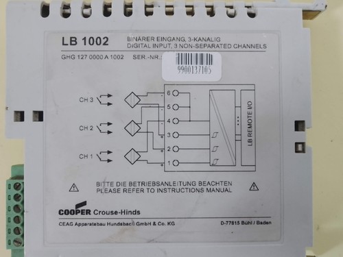 Ceag 1002 analog input - 1002,