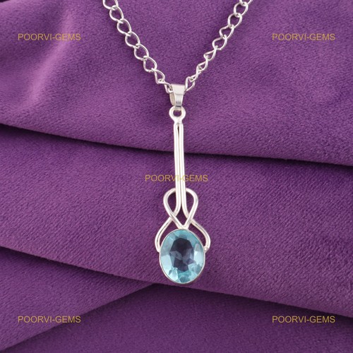 Pendentif bohème ovale topaze - pendentif,