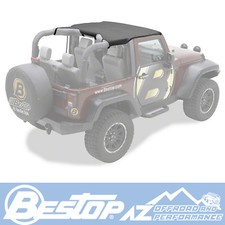 Bestop en-Tête Bikini Pour '07-' 09 Jeep Wrangler JK Noir Diamant 52580-35