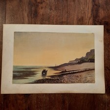 Dessin Ancien Aquarelle Marine