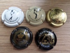 lot de 5 capsules champagne Rilly- la Montagne, Prestige des Sacres, P Redon