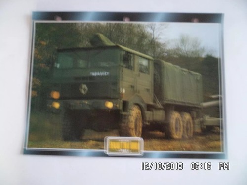Carte fiche camion militaire - carte,