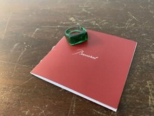 Bague verte en cristal de Baccarat taille 54