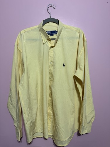 Chemise ralph lauren jaune - chemise,