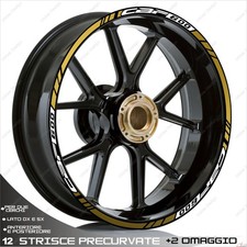 Autocollants Cerceau Blanc Or Compatible Pour Honda 600 CBF 2004-2013