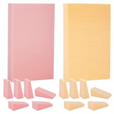 Lot de 48 houppettes de poudre - Petit mélangeur éponge de maquillage - Kit a...