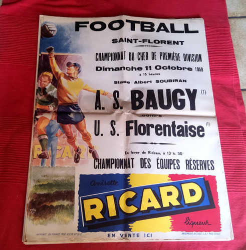 Ancienne authentique affiche - ancienne,