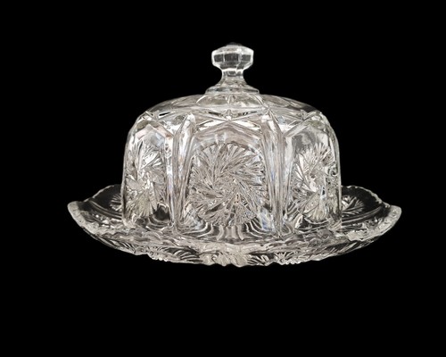 Ancien couvre fromage verre - couvre-fromage,