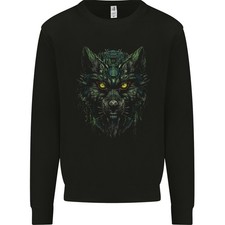 Sweat À Capuche Cyber Wolf Loup-Garou Lycan Pour Hommes