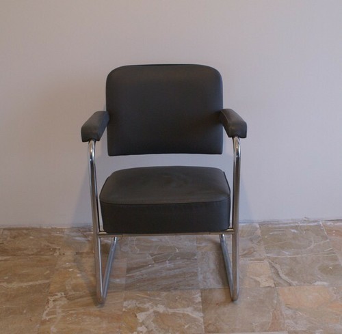 Fauteuil bureau vintage gris - bureau,