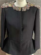 Blazer veste peplum noir