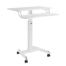 Poste de Travail Mobile Réglage en Hauteur et Double Plate-forme Ergo Office