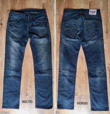 JEANS LEVIS 504 "Straight leg" W31 L34 (FR t41) bleu foncé délavé 4113