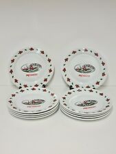 10 ASSIETTES PUBLICITAIRE FROMAGEPRÉSIDENT PORCELAINE LIMOGE, DESHOULIERE,APILCO