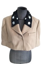 Superbe Manteau Cape Laine Beige Miu Miu 38 Authentique 