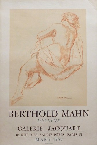 Berthold mahn affiche litho - berthold,