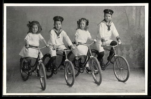 Carte postale leipzig - carte, vélo