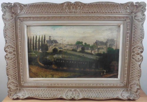 Tableau paysage train - tableau,