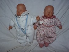 VDS VINTAGE LOT 2 POUPEES POUPONS "COROLLE" ? STYLE REBORN CÂLINS S 32 CM