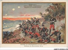 AQ#BFP3-CHROMOS-0871 - CHOCOLAT D'AIGUEBELLE - Bataille de Spicheren - Défens