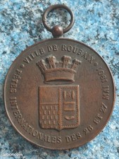 France, Médaille, Fêtes Internationales, Ville de Roubaix, 1901, Desaide