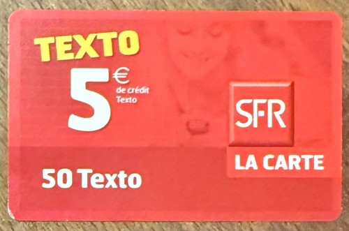 Sfr carte recharge gsm - sfr, la
