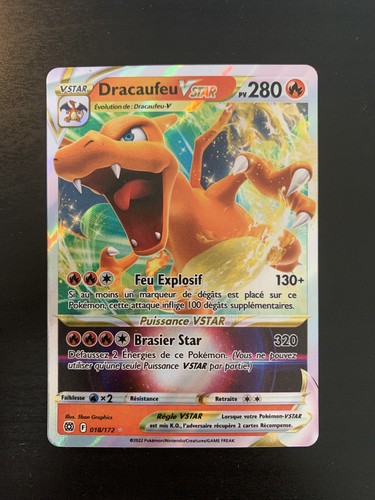 Carte pokémon dracaufeu vstar - carte,