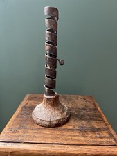 Rat de Cave Bougeoir Bois & Fer Forgé XVIII Eme Art Populaire 18 th