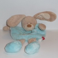 Doudou Lapin Tex - Bleu