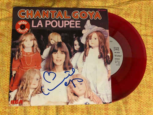 Autographe chantal goya - de,