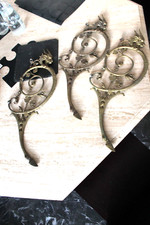 3 frontons ancien en bronze