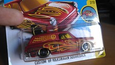 COCHE '69 Personnalisé Volkswagen Squarback HOT WHEELS DHX65 Neuf En Boîte D