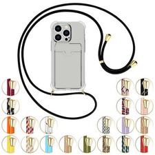 Collier (O) pour Apple iPhone 15 Pro Coque avec cordon Etui Case Couverture