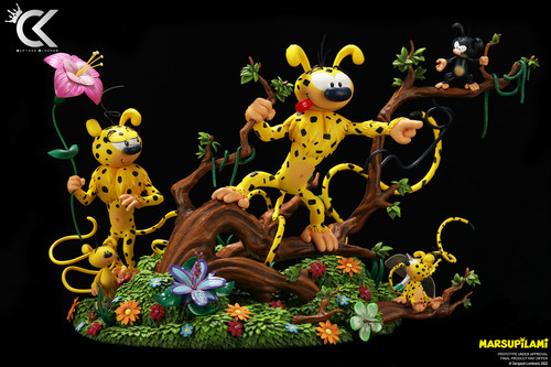 Figurine famille marsupilami - marsupilami,
