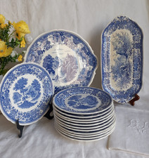 ✨ Service à dessert complet Villeroy & Boch Burgenland bleu –  Très bon état✨