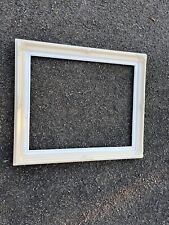 Cadre Blanc Style Shabby Chic avec Ornements Floraux 61 x 50