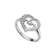 Bague Maman En Argent Sterling