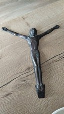 ancien crucifix bronze christ