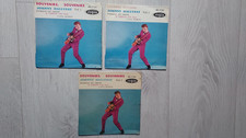 LOT 3 EP 45 T JOHNNY HALLYDAY SIXTIES  VARIANTES GROS / PETIT LETTRAGE / GUILDE