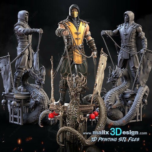 Scorpion figurine impression