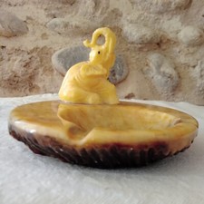 CENDRIER EN ALBÂTRE ELEPHANT