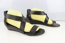 MINELLI Sandales petit talon compensé cuir noir T 40 Excellent état