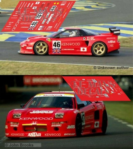 Décals honda nsx gt1 mans - décals,