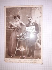 CPA , 1 er avril , couple (écrite affranchie)