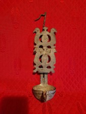  Très ancienne Et Authentique lampe à huile Double En Étain 