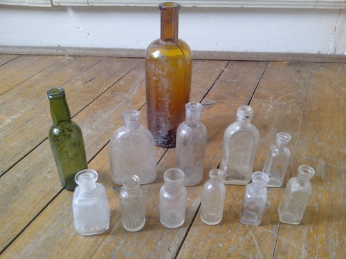 Lot ancien fioles - lot,
