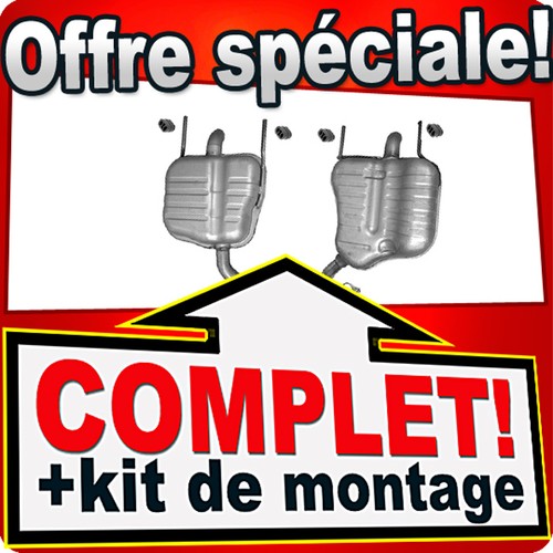 Silencieux arriere pour opel - pour,