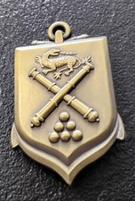 Insigne Militaire Ecole Application Artillerie Signé A.Bertrand Atlas (C11)