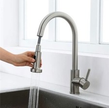 Robinet de Cuisine avec Douchette Extensible / Mitigeur Cusine Rotatif 360°